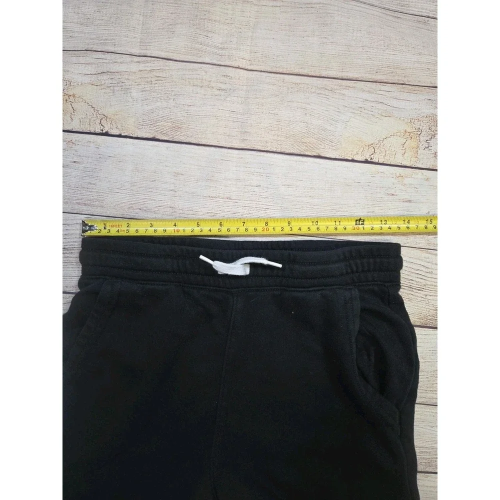 Old Navy Sweatpants Boy's size‎ XL Black Stretch Fleece Joggers Elastic Waist